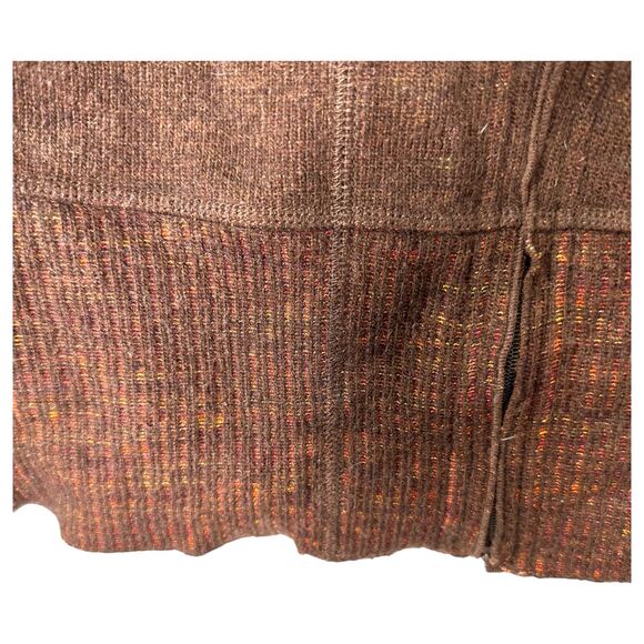 Mountain Hardwear Wool Blend Sweater Brown Full Zip Fleece Lined Women's Medium - Picture 5 of 5